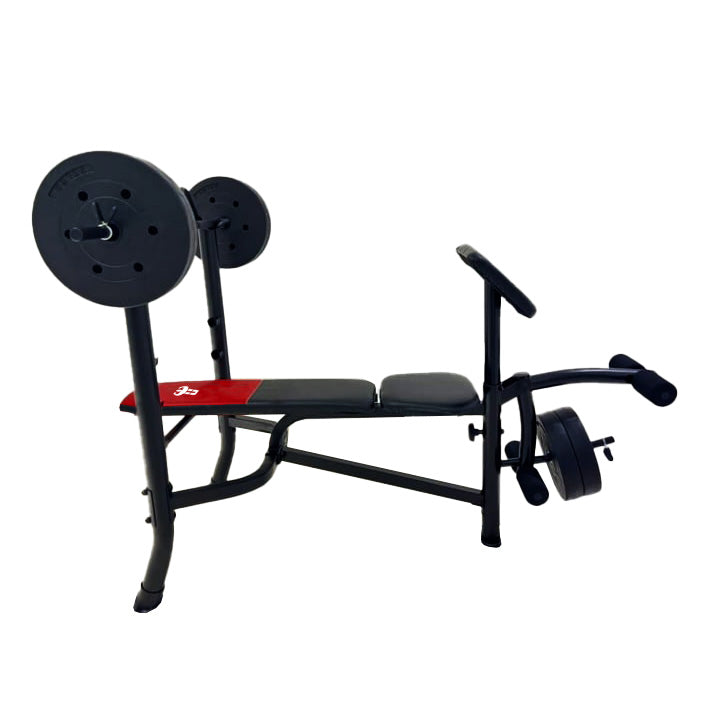 Banco Unifitness con pesas