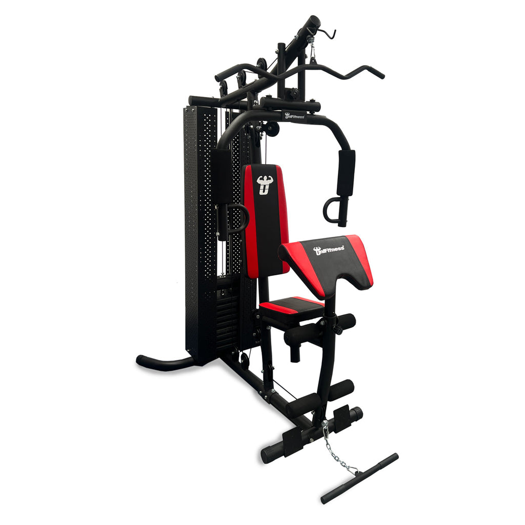 Gimnasio Multiestación Unifitness -21b Negro Rojo