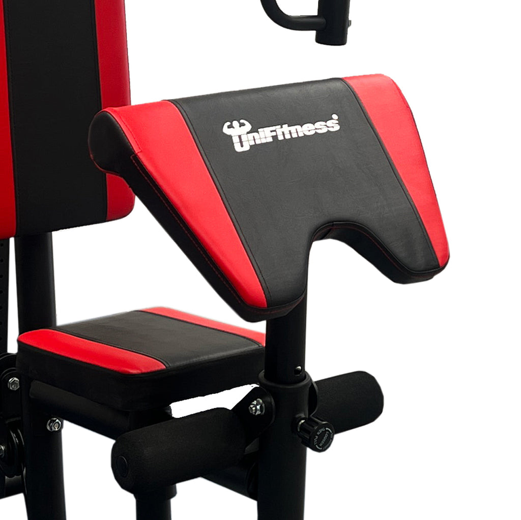 Gimnasio Multiestación Unifitness -21b Negro Rojo